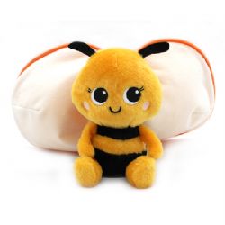 PELUCHE FLIPETZ - BUZZET L'ABEILLE - MANDARINE 2 EN 1